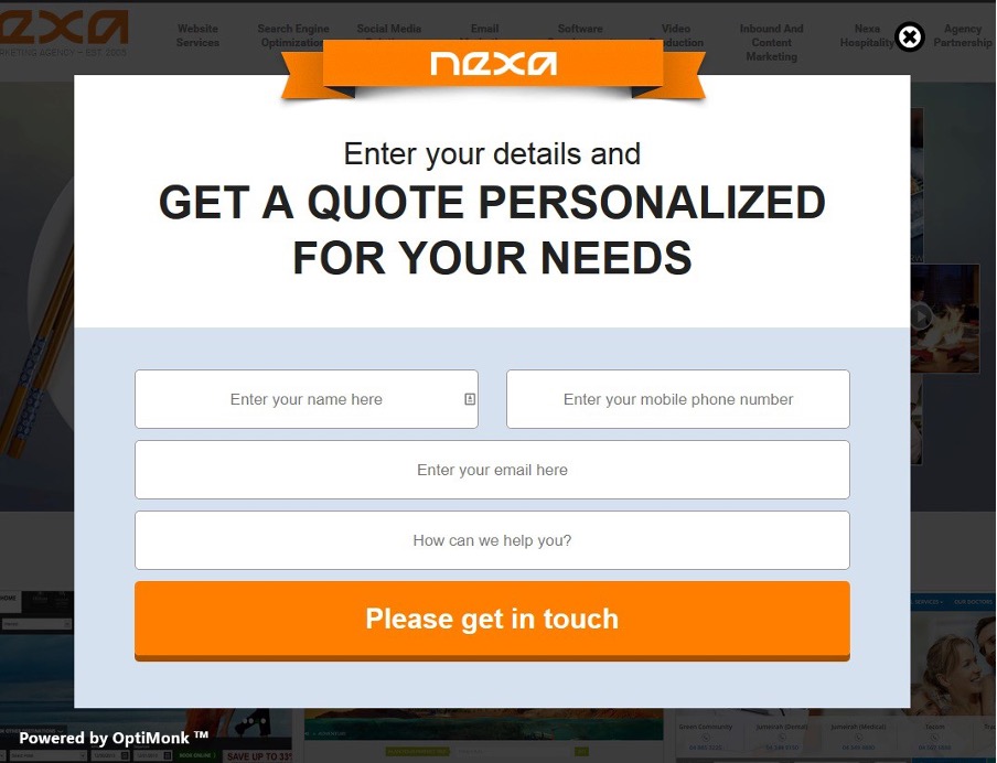 Toto sú najčastejšie chyby pop-up okien. Vyhnite sa im a zarobte 3 Medzi najčastejšie chyby pop-up okien patrí aj príliš veľa vstupných polí. Tak ako na obrázku, ideálne sú cca 4 vstupné polia.