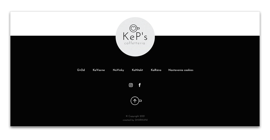 Footer, prehliadaná päta webstránky 7 keps-footer
